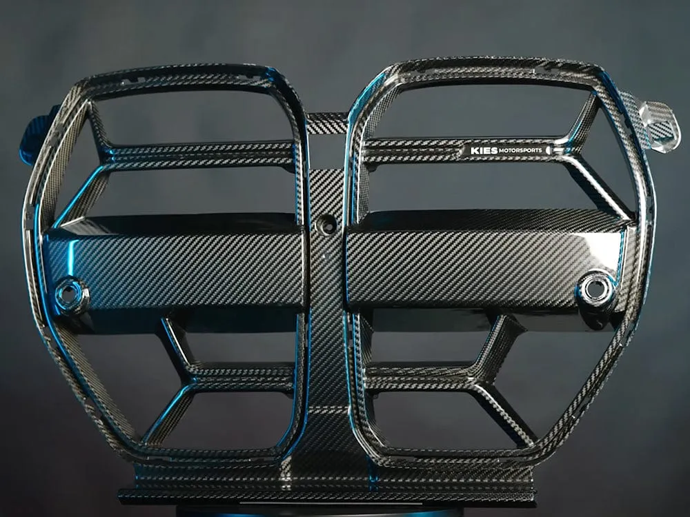 2020-2025 BMW M3 (G80) / M4 (G82 / G83) CSL Inspired Dry Carbon Full Replacement Kidney Grille