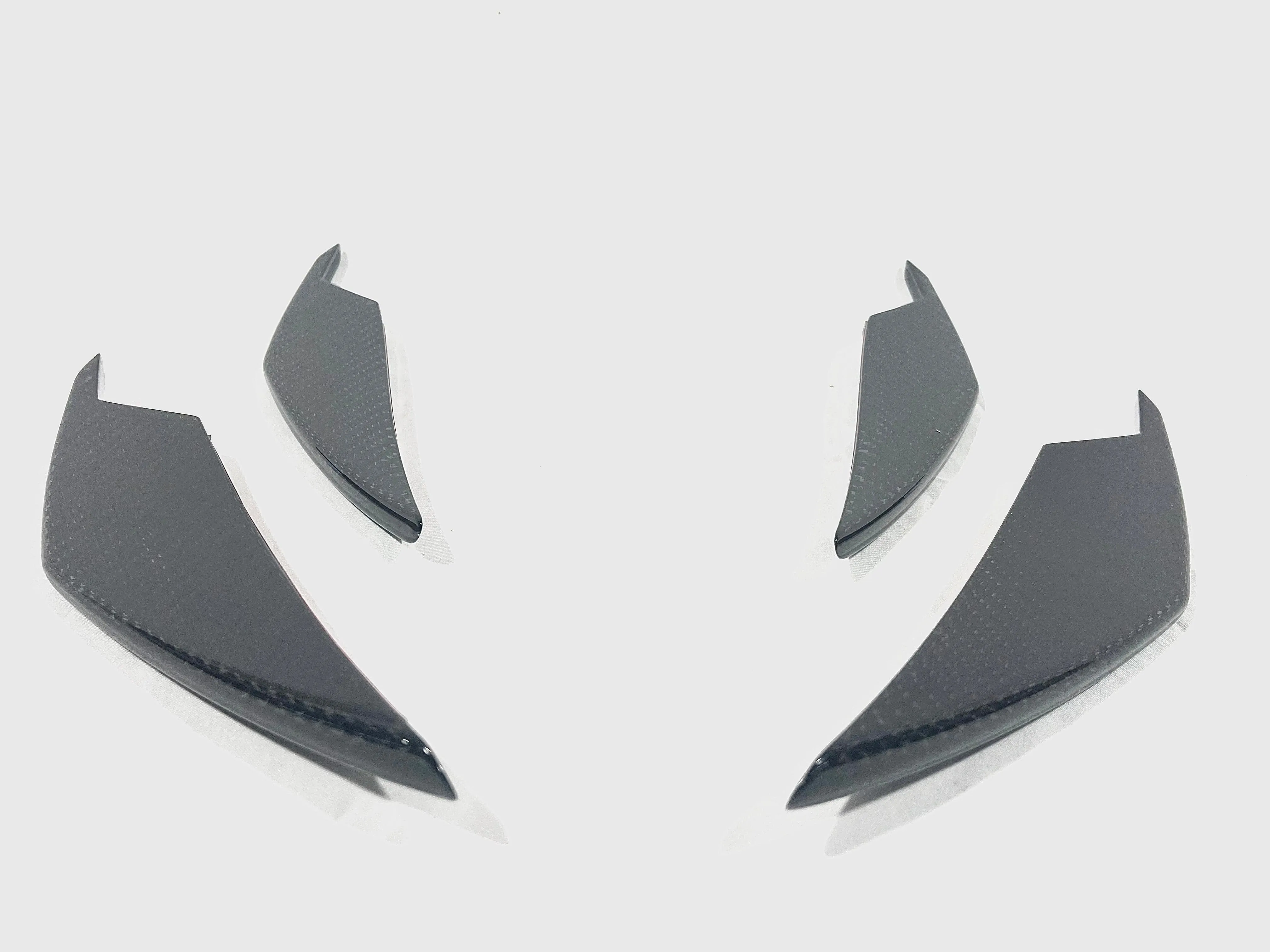 2020-2025 BMW M3 (G80) / M4 (G82 / G83) Dry Carbon Fiber 4pc AC Style Canard Set