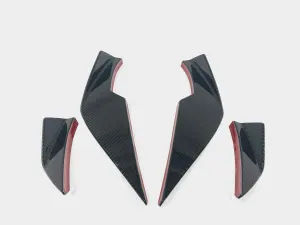 2020-2025 BMW M3 (G80) / M4 (G82 / G83) VS Style Dry Carbon Fiber 4pc Canard Set