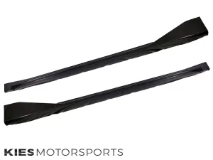 2020-2025 BMW M3 / M4 (G80 / G82 / G83) Performance Inspired Dry Carbon Fiber Side Skirt Extensions with Wing