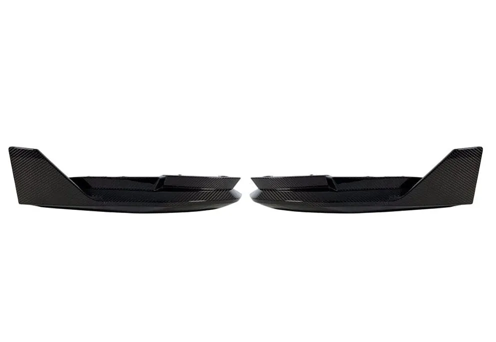 2021-2023 BMW M3 / M4 (G80 / G82 / G83) Performance Inspired Replacement Dry Carbon Fiber Rear Bumper Splitters with Wing