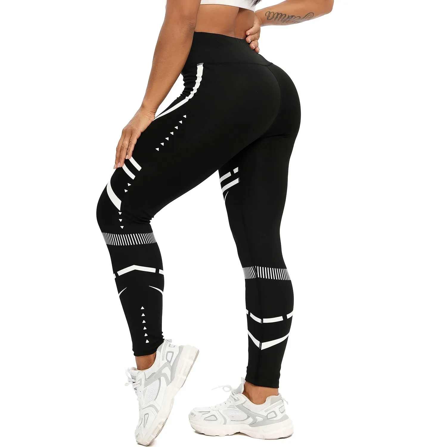 3D Printed Leggings Fitness Women's Pants High Waist Tights