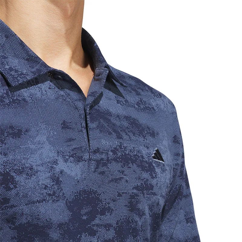 ADIDAS Go-To Print Men's Polo (Navy)