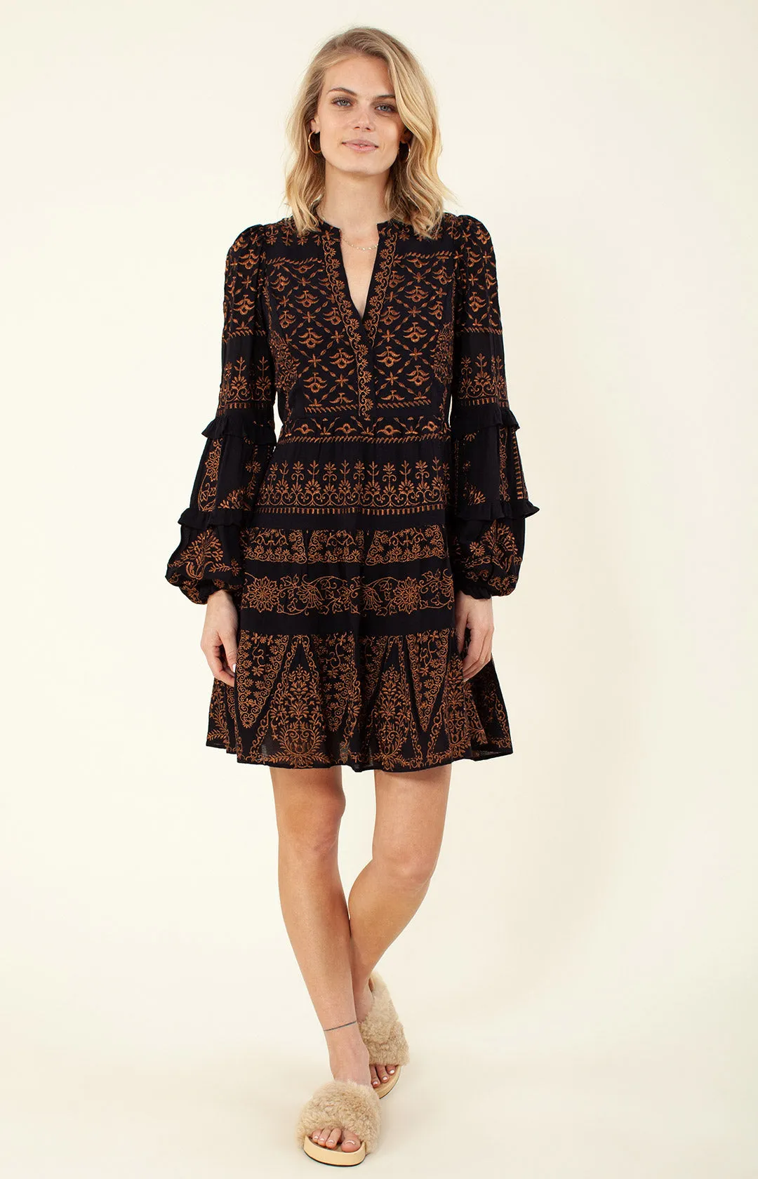 Adira Embroidered Dress