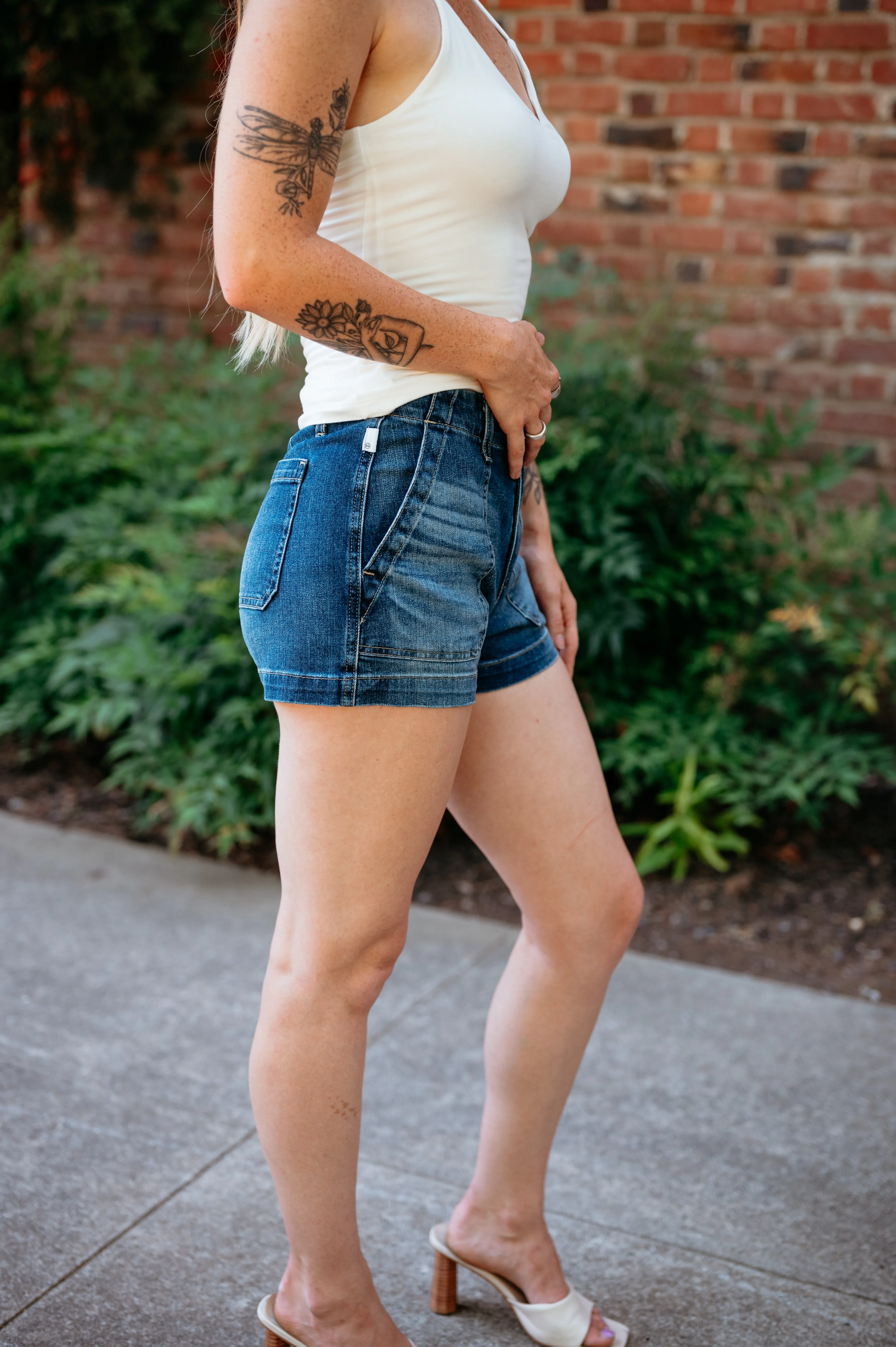 Analeigh High Rise Cargo Pocket Short