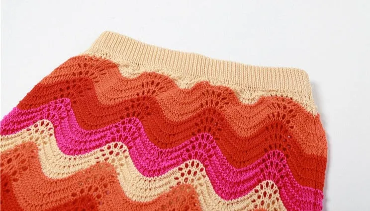 Andrea Crochet Skirt Set