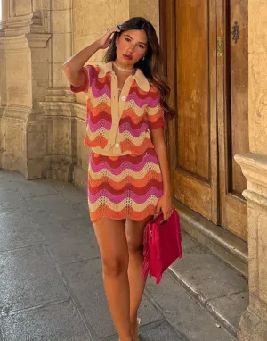 Andrea Crochet Skirt Set