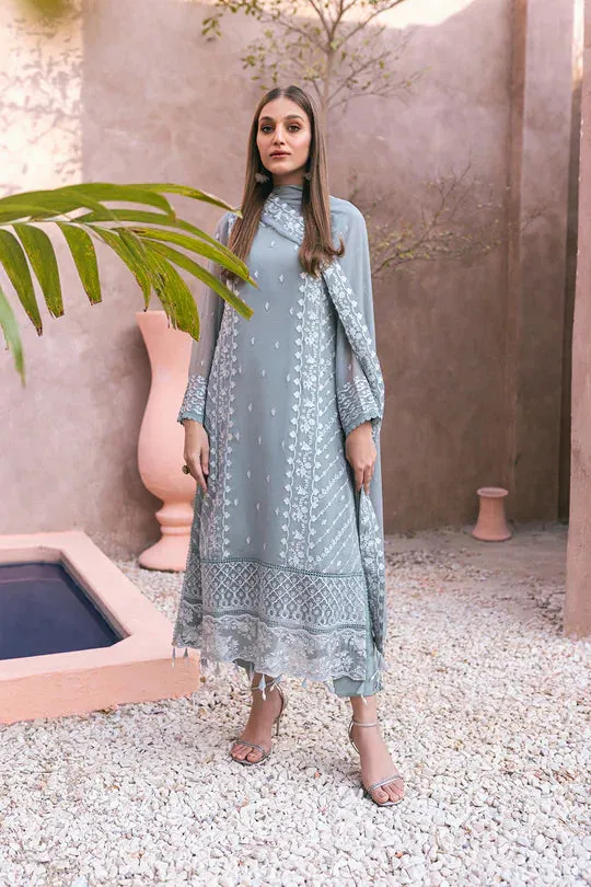 Azure | Embroidered Ensembles 3 Pcs | Frosted Fern