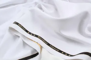 Bamboo Twill for Trousers - Stretch - Optical White (1 Meter Remnant)
