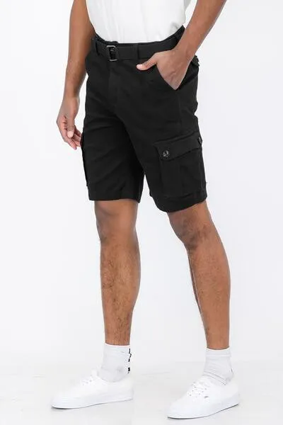 Belted Cargo Shorts in multiple colors