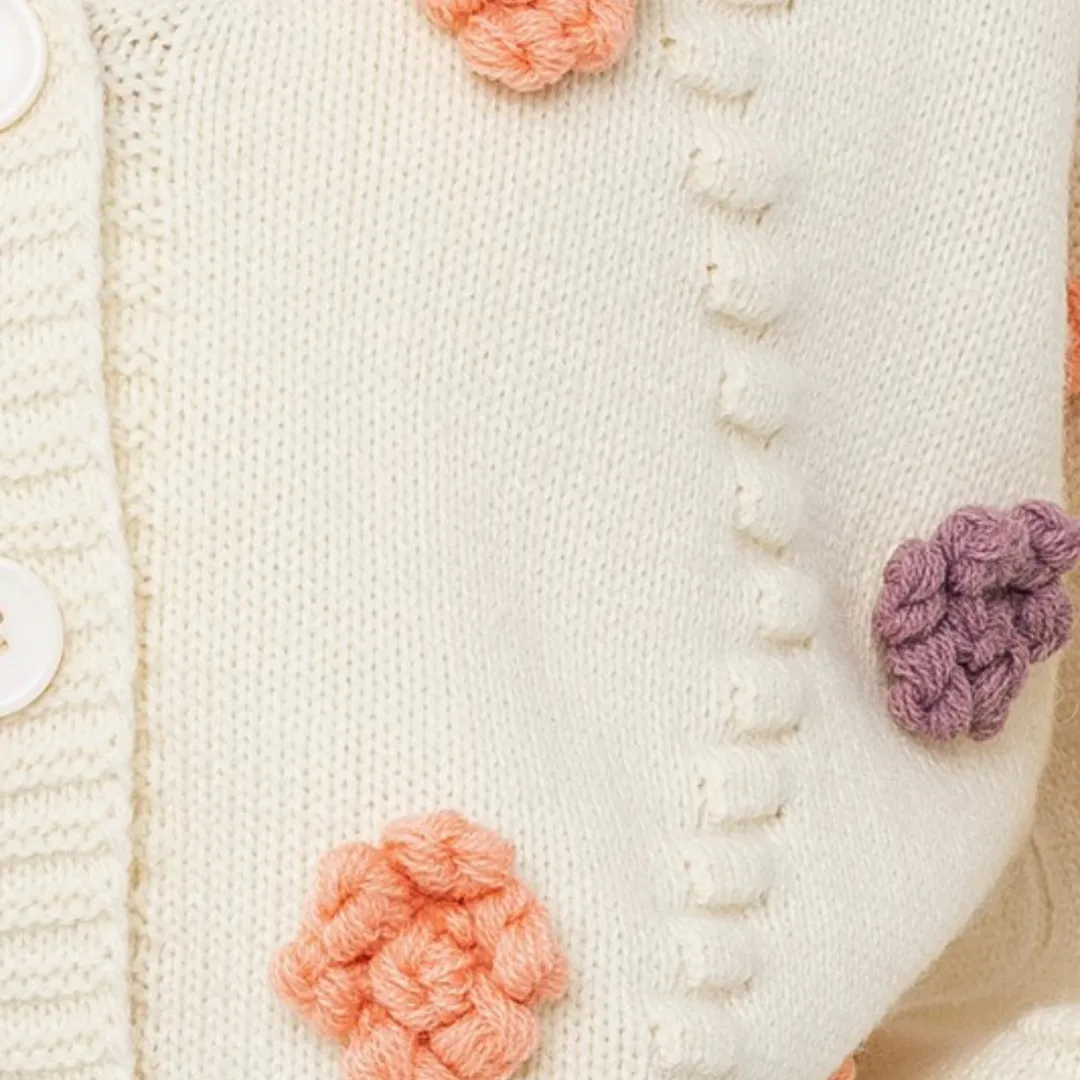 Bloomin Ready Embroidered Flower Cardigan