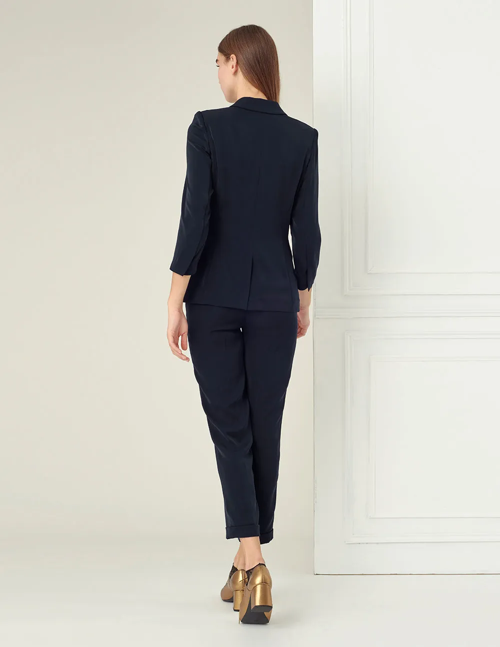 BORA AKSU Gun Lapel Collar Suit Blazer