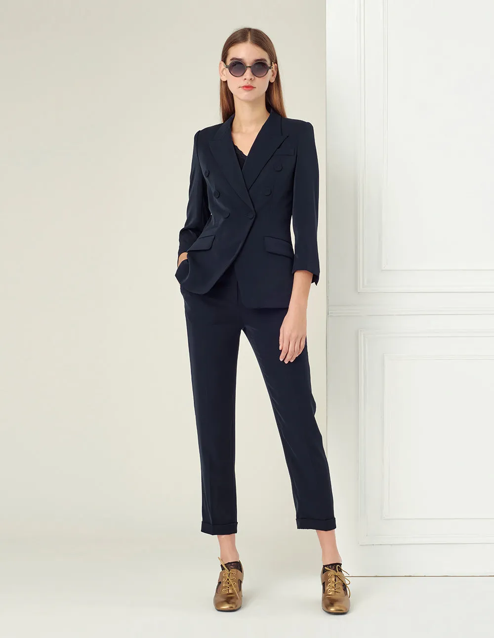 BORA AKSU Gun Lapel Collar Suit Blazer