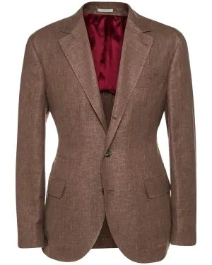 Brown Twill Melange Sportcoat