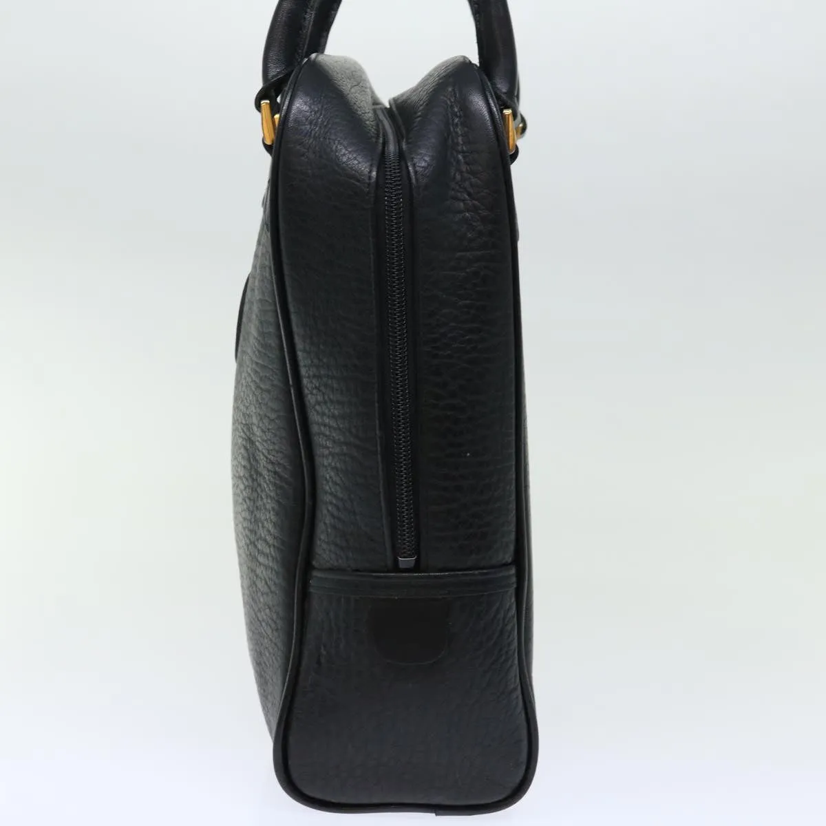 BURBERRYSs Shoes case Hand Bag Leather Black  72670
