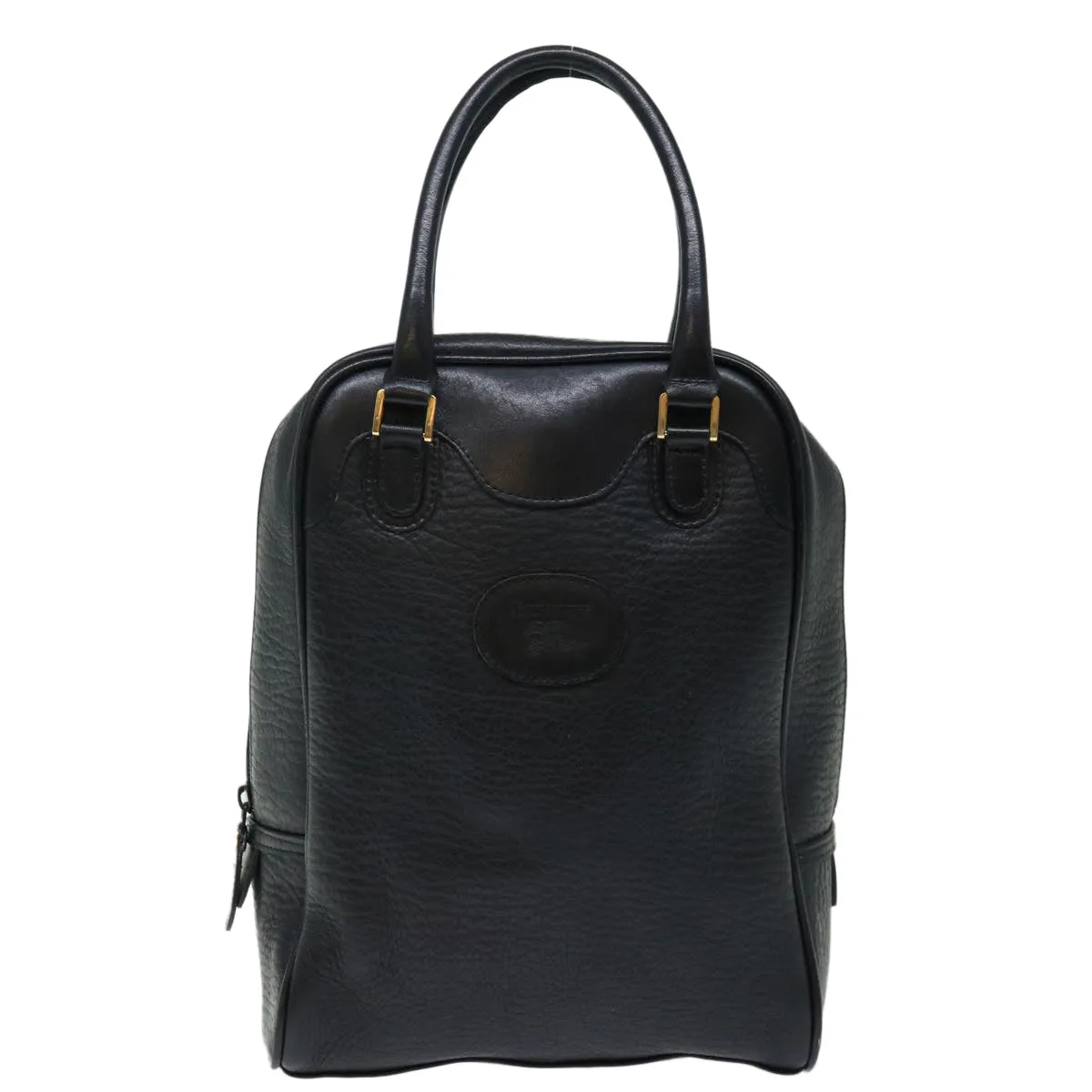 BURBERRYSs Shoes case Hand Bag Leather Black  72670