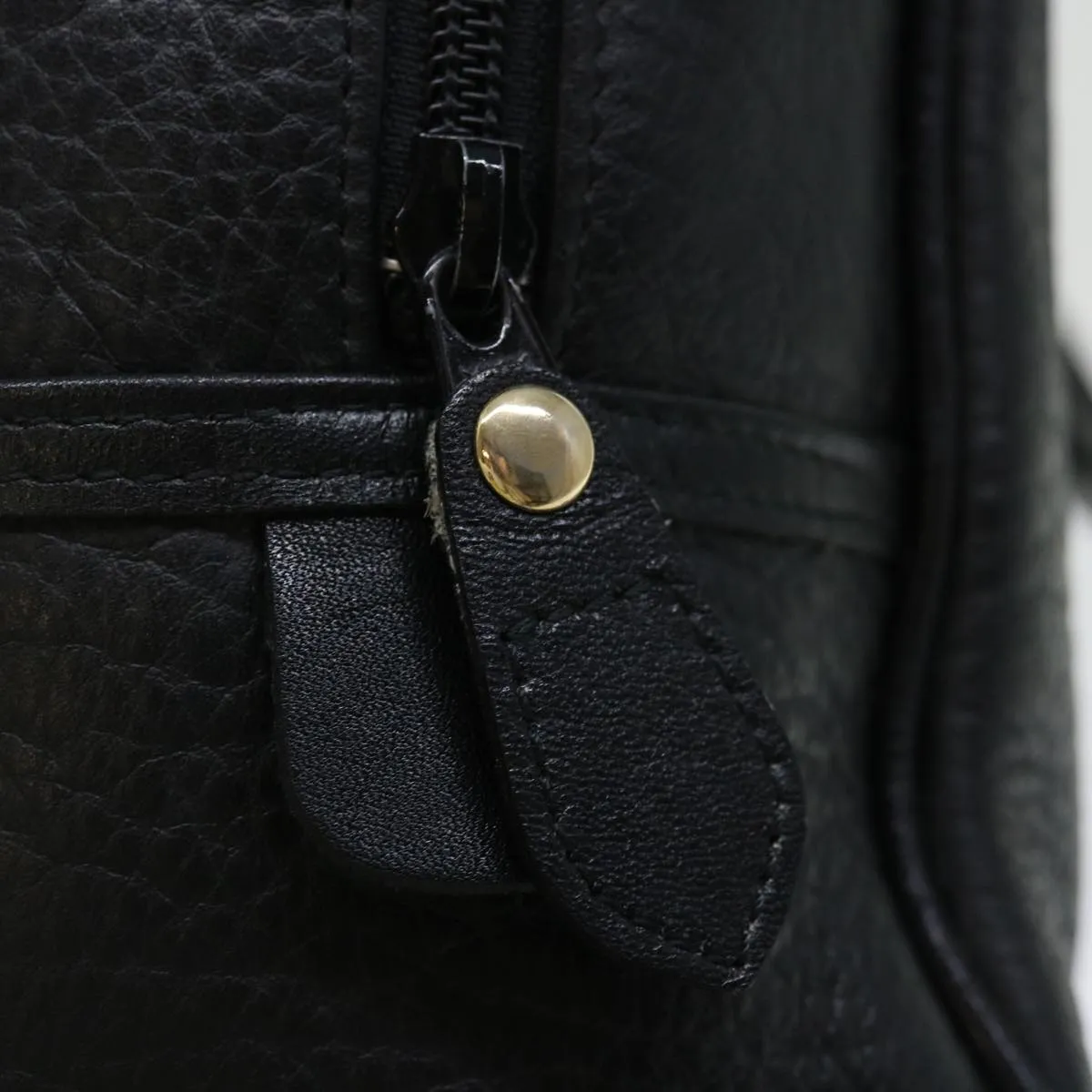 BURBERRYSs Shoes case Hand Bag Leather Black  72670