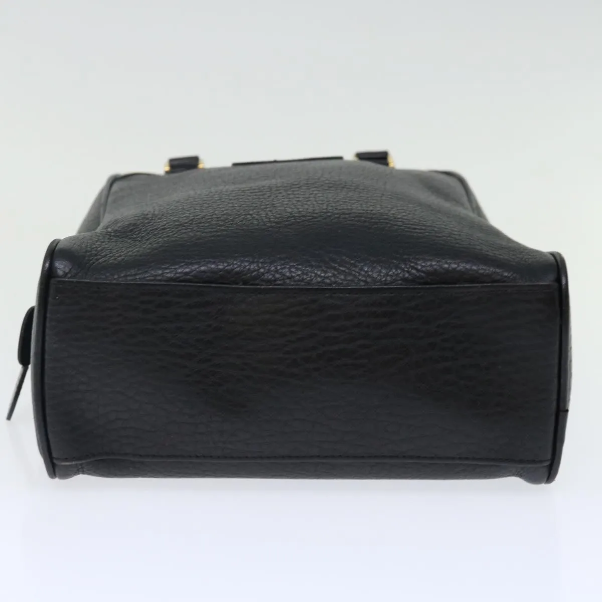 BURBERRYSs Shoes case Hand Bag Leather Black  72670