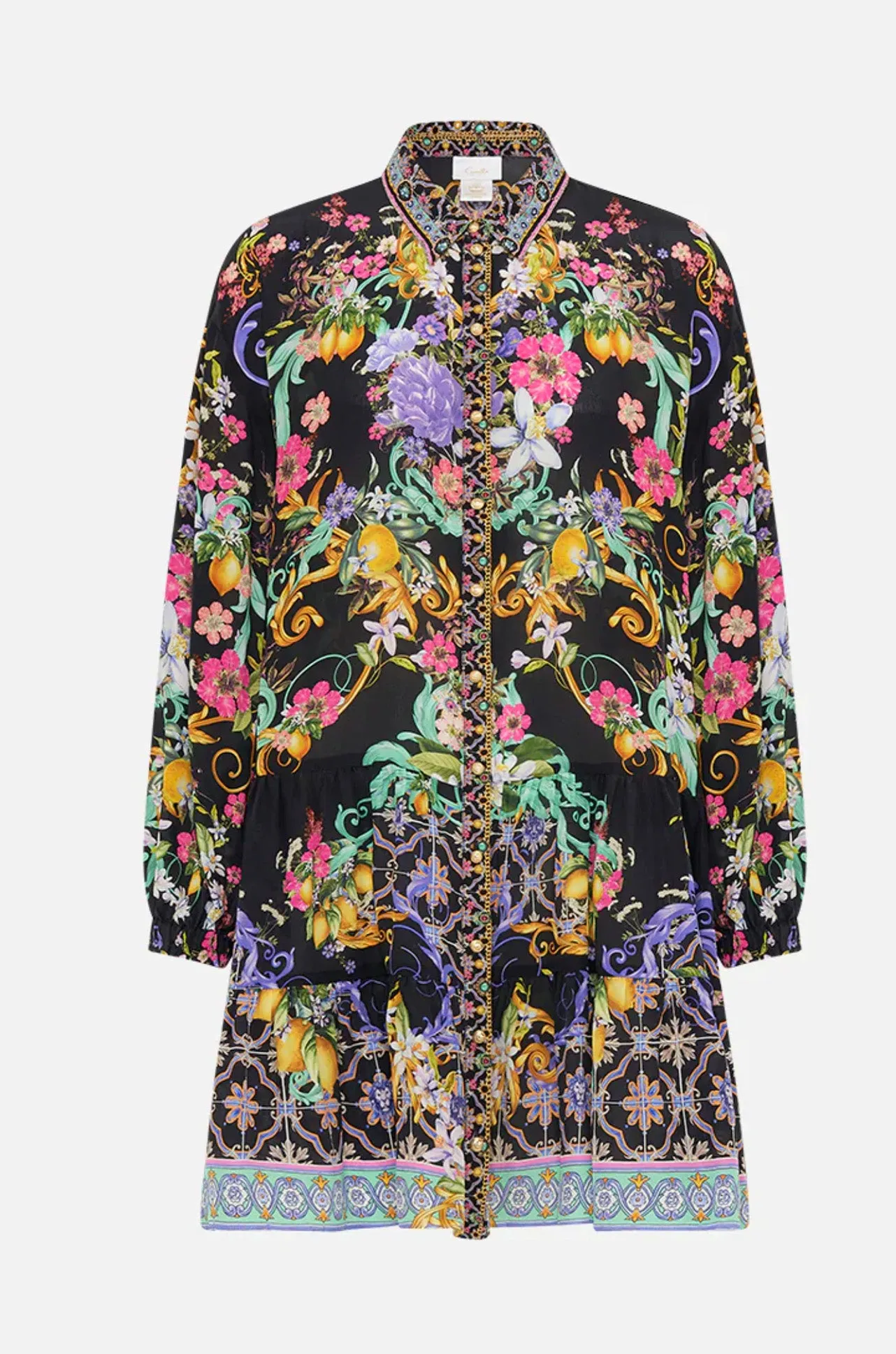Camilla - Meet Me In Marchesa Tiered Shirt Dress