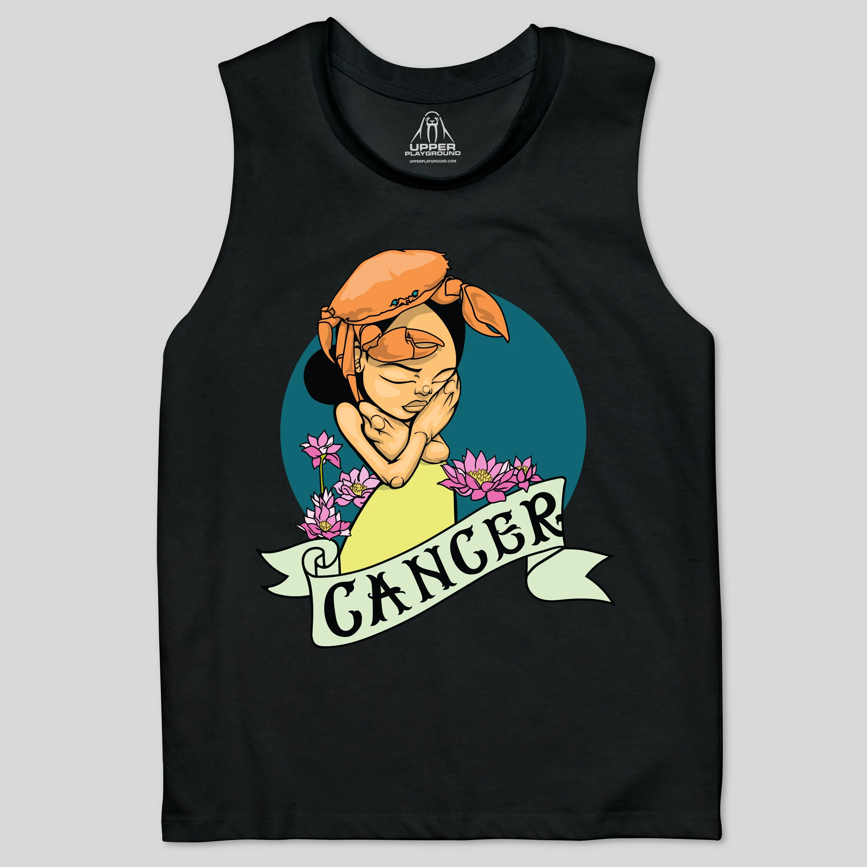 CANCER BY SAM FLORES  WOMEN'S MUSCLE TEE