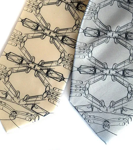 Cargyle Necktie. Classic Car Print Tie