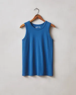 Classic Cotton Muscle Tank - Blue Aura