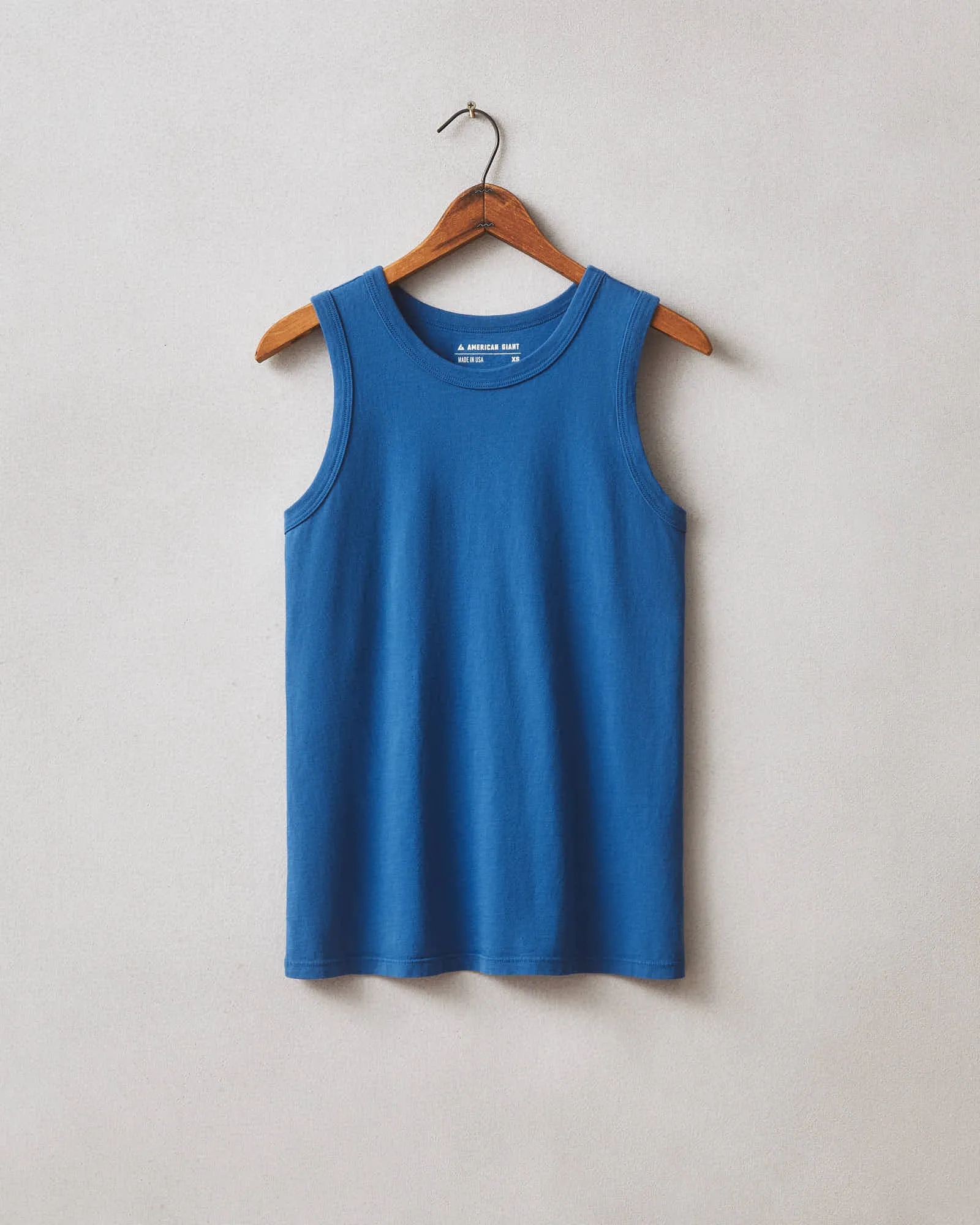 Classic Cotton Muscle Tank - Blue Aura