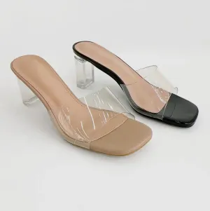 Clear Transparent Nude Heel