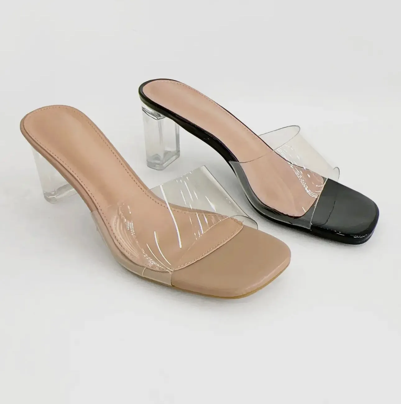 Clear Transparent Nude Heel