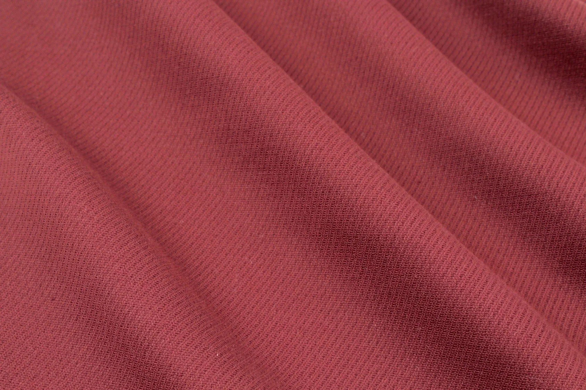 Cotton Viscose Double Twill - Burgundy