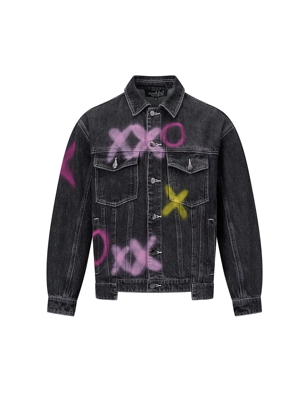 Couples Hand-painted Graffiti Denim Jacket
