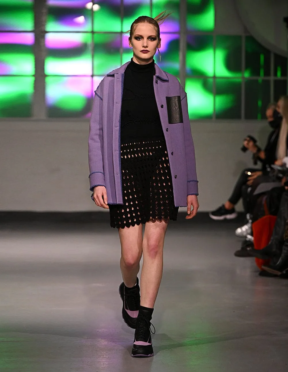 Couples Violet Fleece Denim Jacket