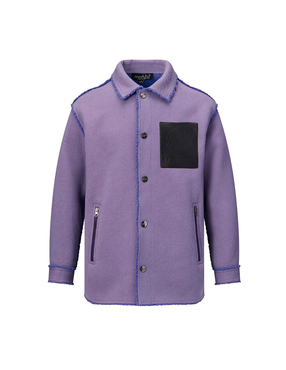 Couples Violet Fleece Denim Jacket