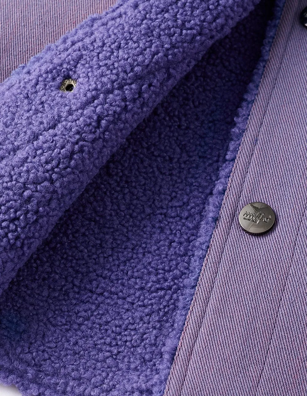 Couples Violet Fleece Denim Jacket