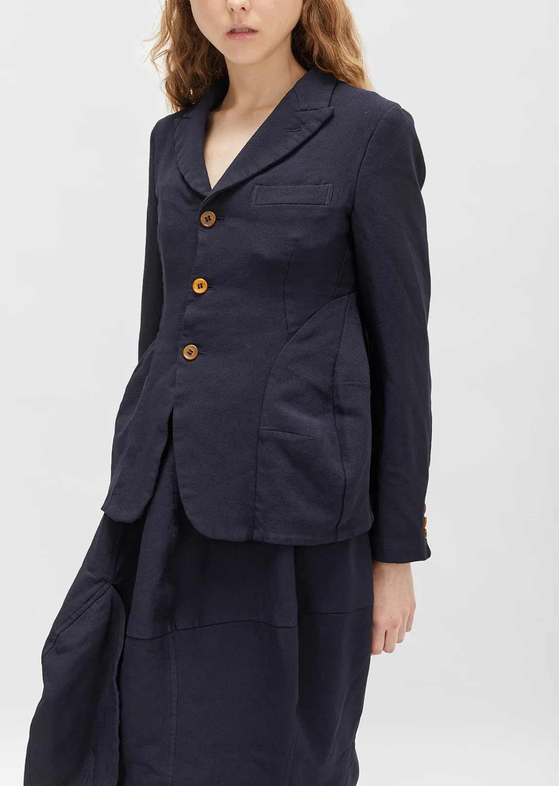 Double Cloth Serge Blazer