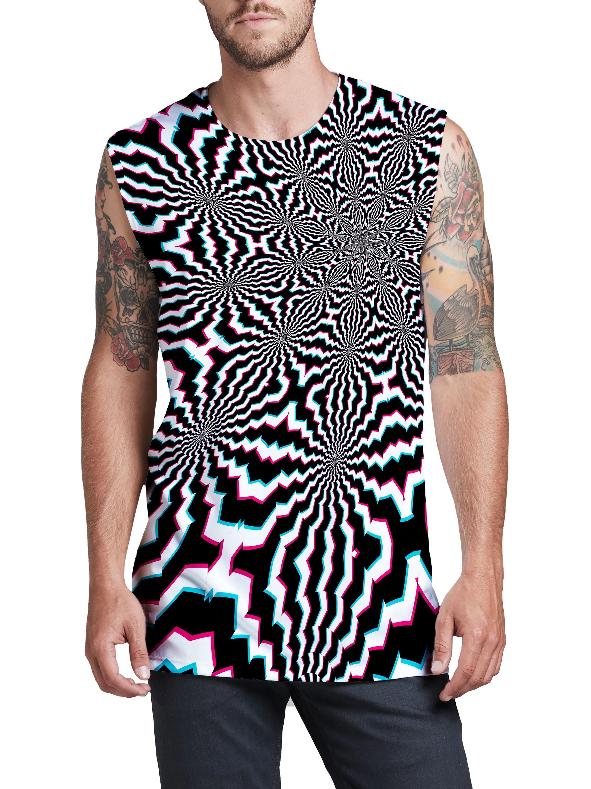 Fractal Ripples Men's Muscle Tank