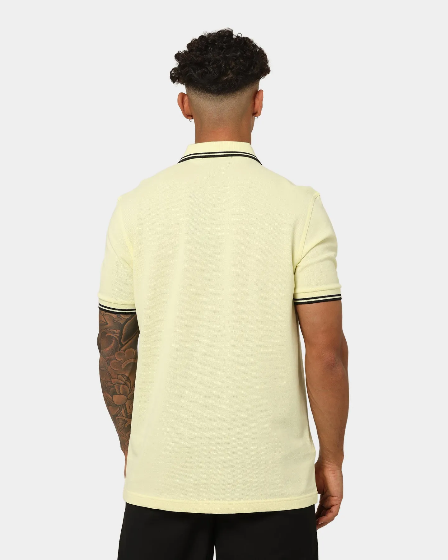 Fred Perry Twin Tipped Polo Shirt Wax Yellow