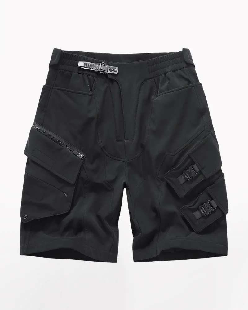 Functional Multi-Pocket Tech Cargo Shorts