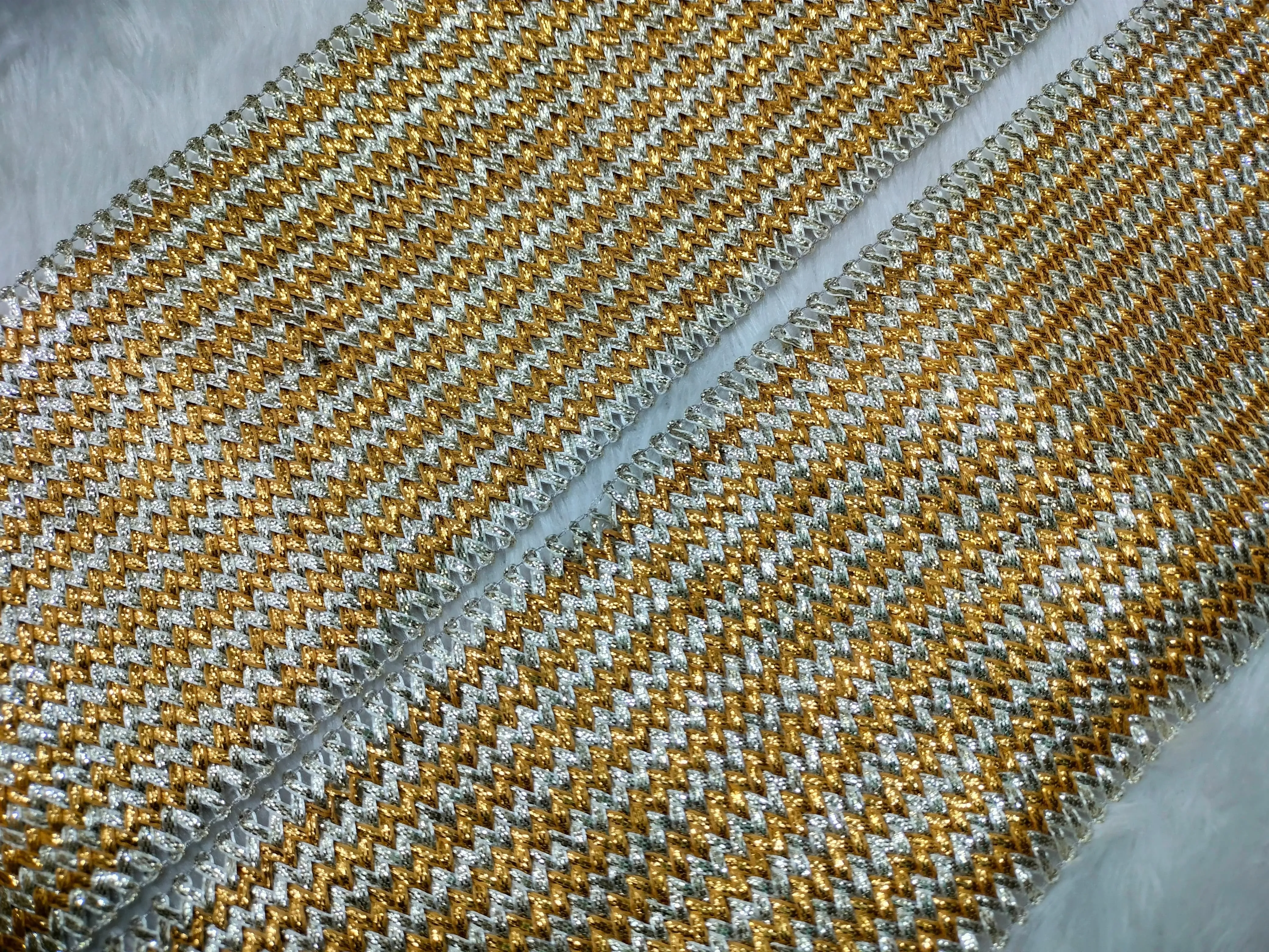 Golden & Water Gold Embellished Gota Trim