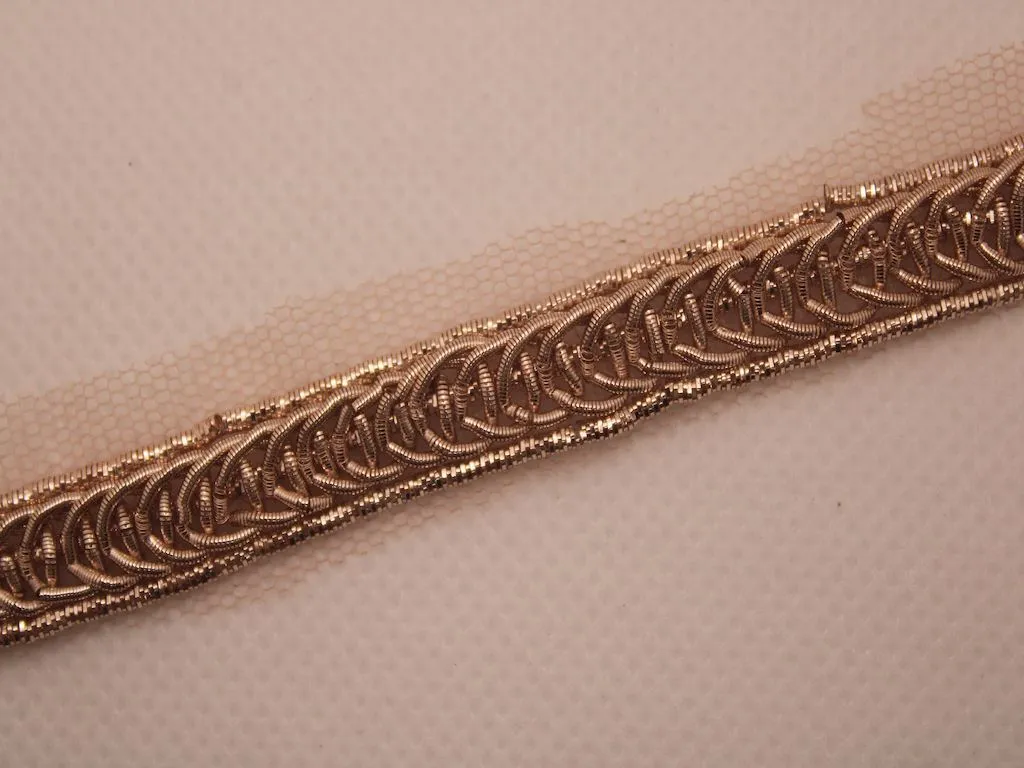 Golden Designer Handwork Embroidered Border