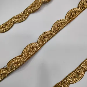 Golden Embellished Handwork Trim (Wholesale)