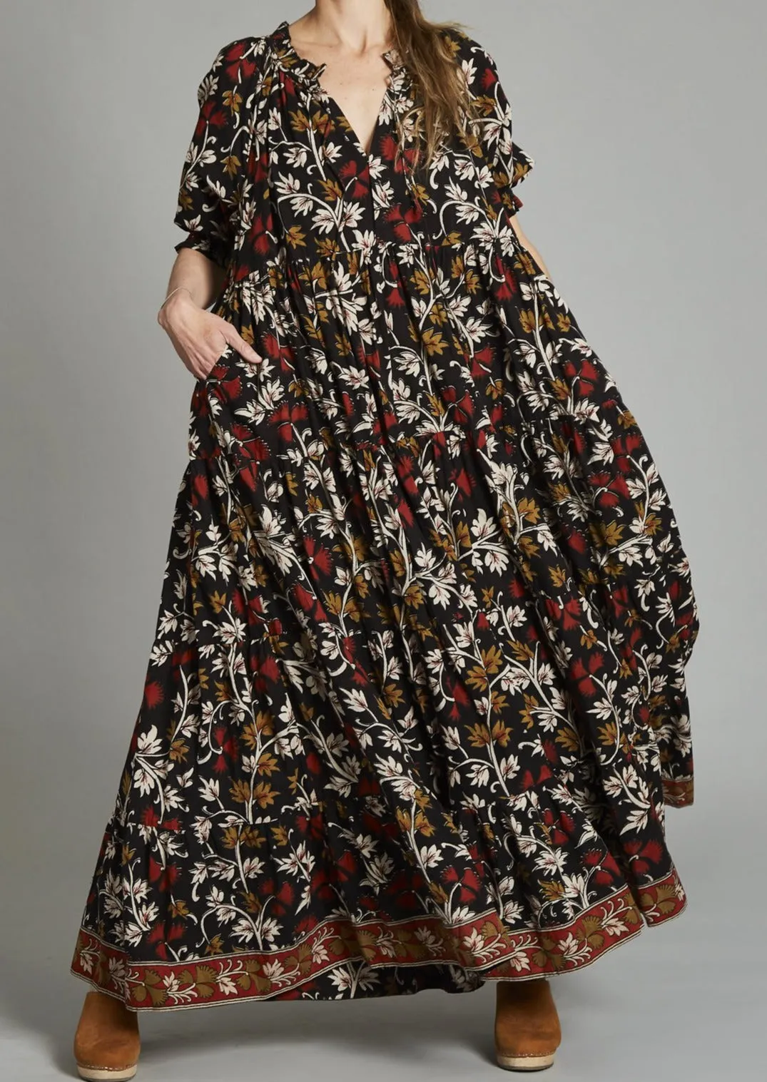 Graziana Long Dress, Lady Black
