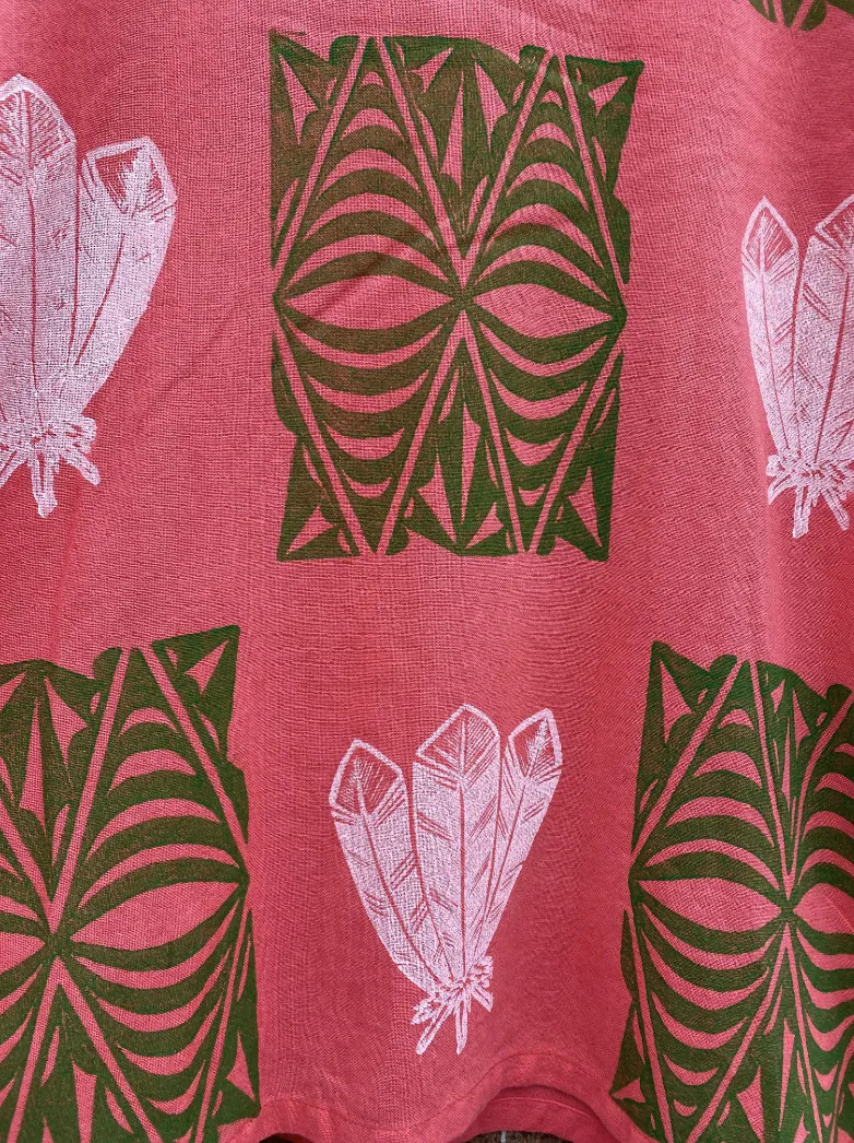Hand-printed Shirt - Adult Size S by Numa Mackenzie