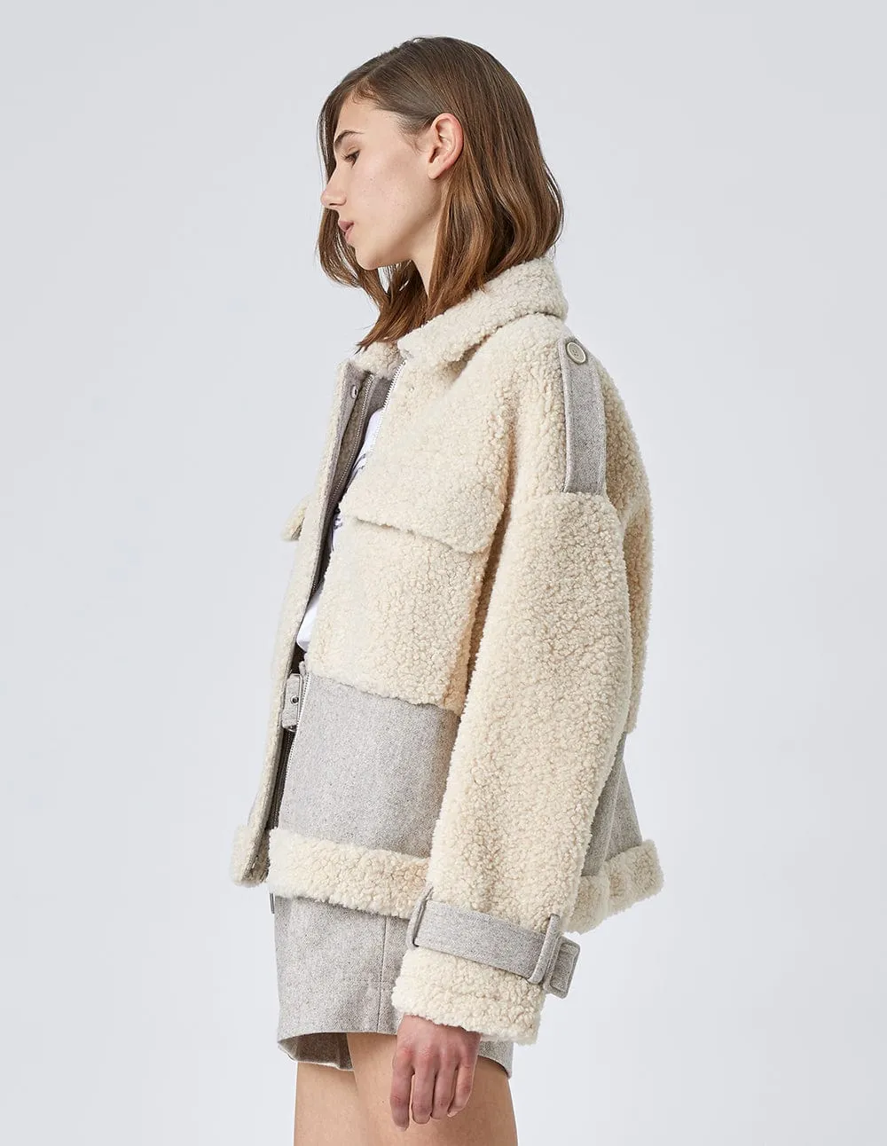 Harrison Brown Faux Fur Short Coat