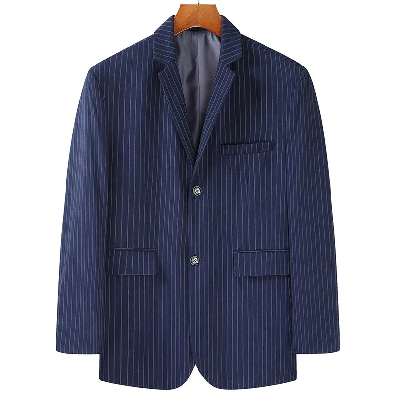 High-End Luxury Striped Suit Blazer