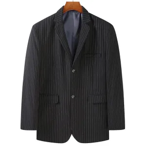 High-End Luxury Striped Suit Blazer