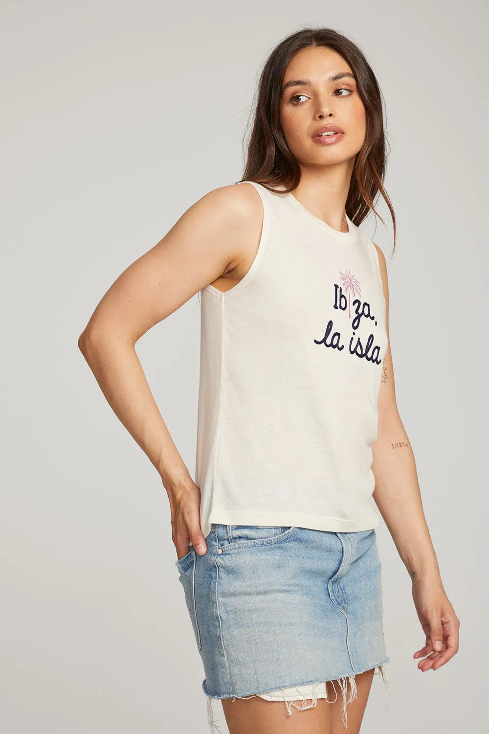 Ibiza Palm Muscle Tee