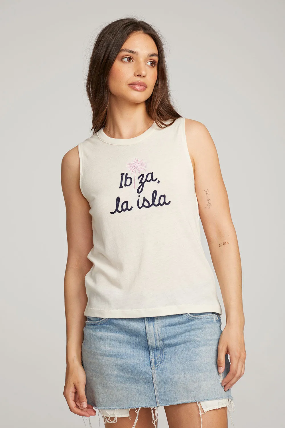 Ibiza Palm Muscle Tee