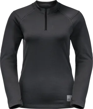 Jack Wolfskin Women&#x27;s Bike Commute Halfzip Phantom | Buy Jack Wolfskin Women&#x27;s Bike Commute Halfzip Phantom here | Outnorth