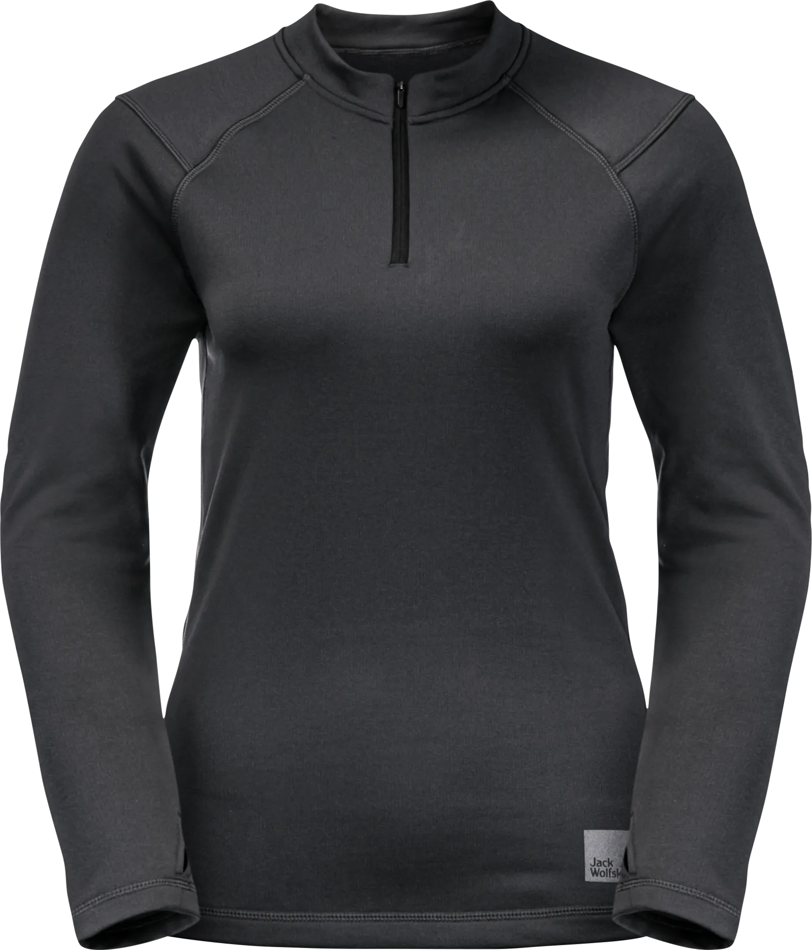 Jack Wolfskin Women&#x27;s Bike Commute Halfzip Phantom | Buy Jack Wolfskin Women&#x27;s Bike Commute Halfzip Phantom here | Outnorth